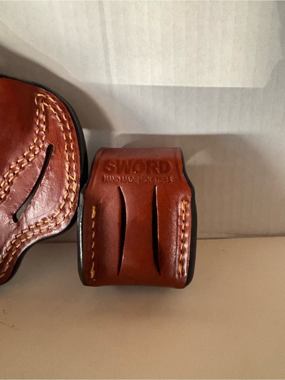 SWORD Handmade Holster For Smith Wesson 357 2 and 2- 2,5 inch OWB - Picture 5 of 8